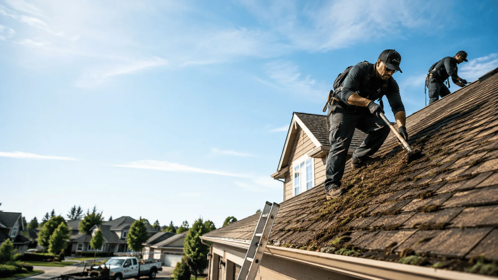 Roof Moss Removal in Denton, KS near me
